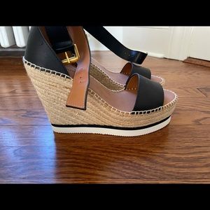 Chloe wedges, size 9